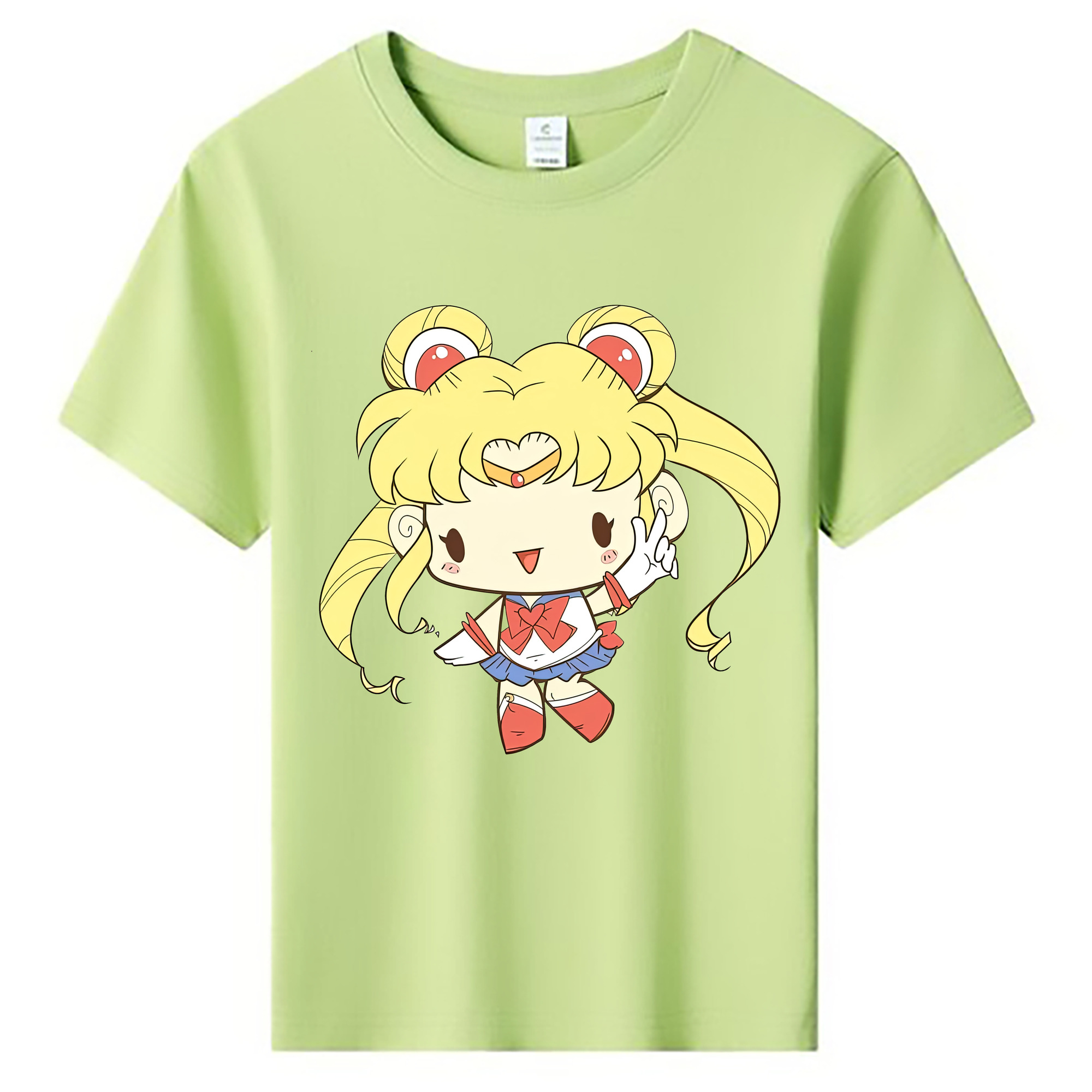 （画像用） 美少女戦士セーラームーン 月野 うさぎ つきの うさぎ Sailor Moon Tsukino Usagi 綿100％キッズTシャツ（フロントプリント）
